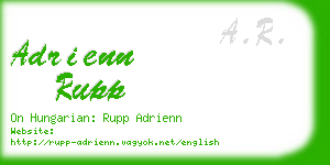 adrienn rupp business card